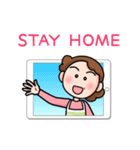 動く！by おかん [Stay Home]（個別スタンプ：4）
