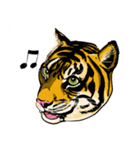 かっこいいリアル虎スタンプ Lineスタンプ じはわかこ