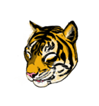 かっこいいリアル虎スタンプ Lineスタンプ じはわかこ
