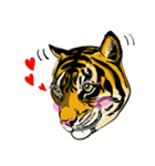 かっこいいリアル虎スタンプ Lineスタンプ じはわかこ
