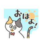 わりと使いやすい 三毛猫しらすスタンプ Lineスタンプ オキエイコ