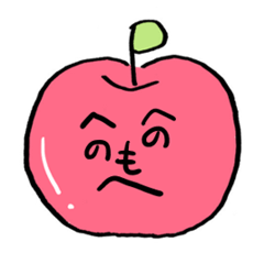 りんごの顔芸 Lineスタンプ 閑古鳥