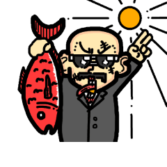 めでたい 親分 Lineスタンプ Tao