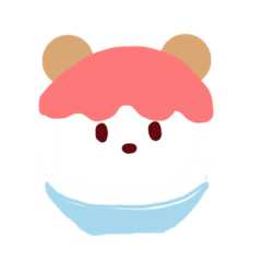 くまさんかき氷 Lineスタンプ Yurina