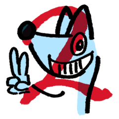 ねつきパイセンとフォックスくん 二日目 Lineスタンプ キツネツキ