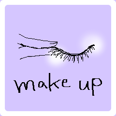 メイクアップ中 Lineスタンプ Hana