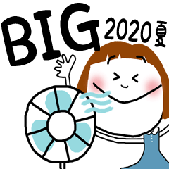 BIGスタンプ☆ボブガール☆2020夏