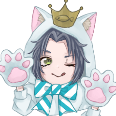 かわいい猫の男の子 Lineスタンプ みあ