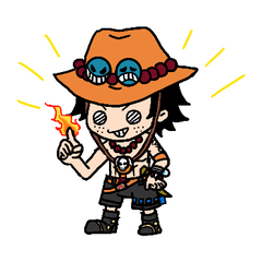 One Piece Ocharuru S エース スタンプ Lineスタンプ Ocharuru