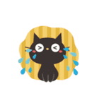 動く！黒ねこの毎日使える言葉（個別スタンプ：17）