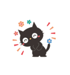 動く！黒ねこの毎日使える言葉（個別スタンプ：21）
