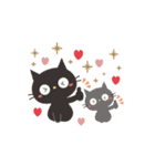 動く！黒ねこの毎日使える言葉（個別スタンプ：23）