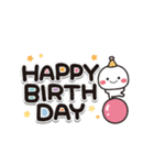 動く！白たまの誕生日＆お祝い（個別スタンプ：2）