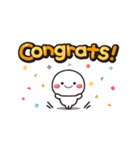 動く！白たまの誕生日＆お祝い（個別スタンプ：4）