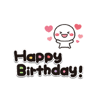 動く！白たまの誕生日＆お祝い（個別スタンプ：9）