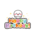 動く！白たまの誕生日＆お祝い（個別スタンプ：10）