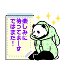 やる気のないパンダ メッセージスタンプ（個別スタンプ：20）