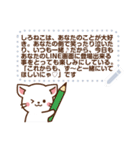 しろねこ♡カスタムメッセージ（個別スタンプ：19）