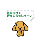 わんちゃんのメッセージスタンプ（個別スタンプ：24）