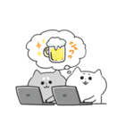 動く猫！ぺけとまゆげ3（個別スタンプ：18）