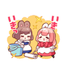 ウサギ目社畜科第2弾（藤沢カミヤ）（個別スタンプ：1）