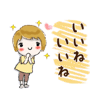普通に大人女子(丁寧語）（個別スタンプ：13）