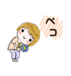 普通に大人女子(丁寧語）（個別スタンプ：25）