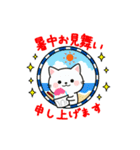 動く♪毎日使える大人かわいいネコ★夏（個別スタンプ：19）