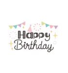 ずっと使える！誕生日＆お祝い★おしゃれ②（個別スタンプ：2）