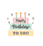 ずっと使える！誕生日＆お祝い★おしゃれ②（個別スタンプ：4）