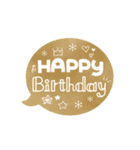 ずっと使える！誕生日＆お祝い★おしゃれ②（個別スタンプ：7）