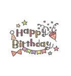 ずっと使える！誕生日＆お祝い★おしゃれ②（個別スタンプ：8）