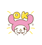 もっとぽちゃっと動く♪マイメロディ（個別スタンプ：1）