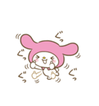 もっとぽちゃっと動く♪マイメロディ（個別スタンプ：7）