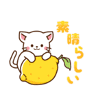 しろねこ＆きつね ほんわか敬語 夏（個別スタンプ：15）