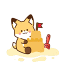 しろねこ＆きつね ほんわか敬語 夏（個別スタンプ：39）