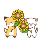 しろねこ＆きつね ほんわか敬語 夏（個別スタンプ：40）