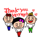 Thank you with iove stamp（個別スタンプ：8）