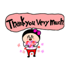 Thank you with iove stamp（個別スタンプ：14）