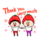 Thank you with iove stamp（個別スタンプ：33）