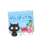夏☀大人かわいい黒ねこ（個別スタンプ：12）