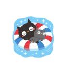 夏☀大人かわいい黒ねこ（個別スタンプ：14）