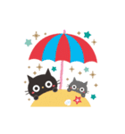 夏☀大人かわいい黒ねこ（個別スタンプ：16）