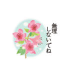 毎日使える、大人上品なお花スタンプ（個別スタンプ：17）