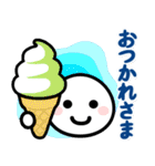 ほわいとさんの夏（個別スタンプ：6）