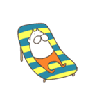 ねこタイツのゆるい夏アニメ（個別スタンプ：9）