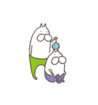 ねこタイツのゆるい夏アニメ（個別スタンプ：13）
