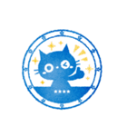 黒ねこのお名前ハンコ（カスタム）（個別スタンプ：34）