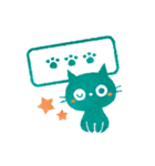 黒ねこ毎日使えるハンコ（ノーマルver）（個別スタンプ：36）