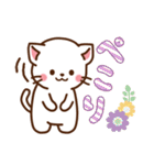 しろねこ♡大人ふんわり丁寧（個別スタンプ：11）